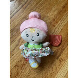 Fisher-Price Plush Baby Doll With Teether Rattle & Floral Skirt